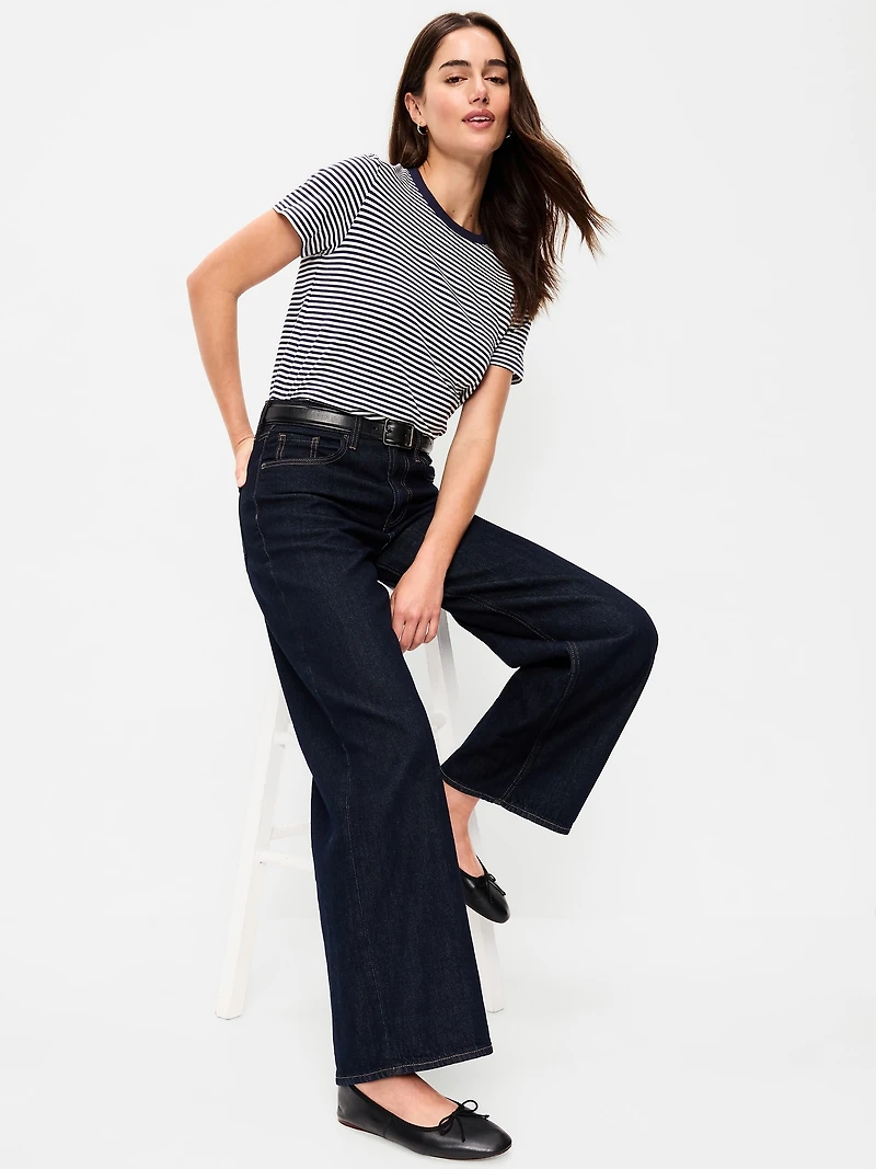 EveryWear Crew-Neck Striped T-Shirt