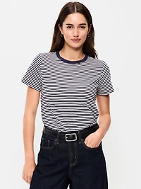 EveryWear Crew-Neck Striped T-Shirt