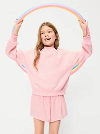 High-Waisted StretchTech Performance Shorts for Girls