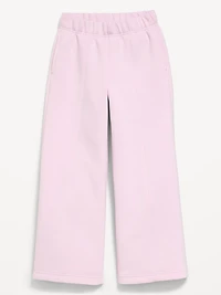 High-Waisted Bounce Fleece Wide-Leg Sweatpants for Girls