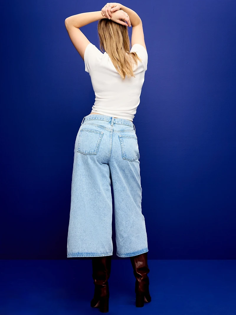 Mid-Rise Baggy Culottes