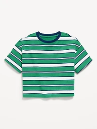 Oversized Short-Sleeve Cropped T-Shirt for Girls