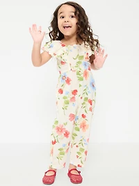 Printed Ruffled Jumpsuit for Toddler Girls