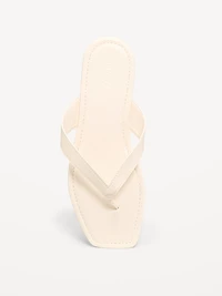 Square-Toe Flip-Flops for Women