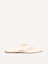 Square-Toe Flip-Flops for Women