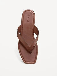 Square-Toe Flip-Flops for Women