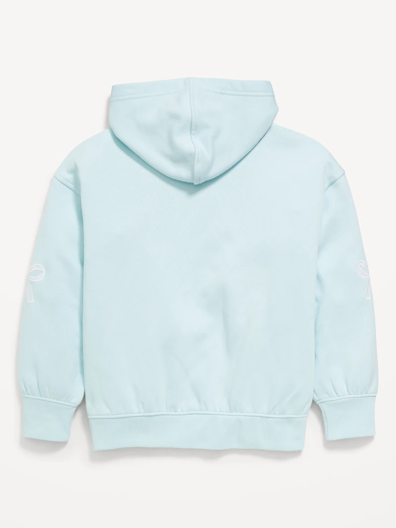 Printed Loose Pullover Hoodie for Girls