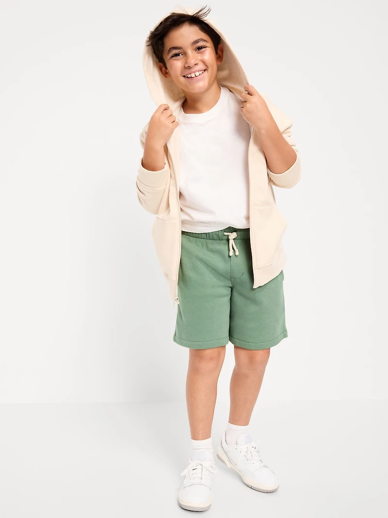 Above Knee Fleece Jogger Shorts for Boys