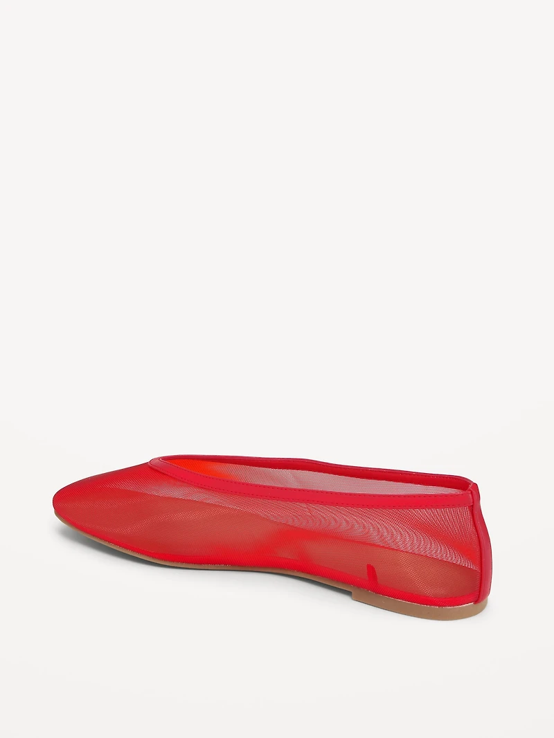 Mesh Ballet Flats for Women