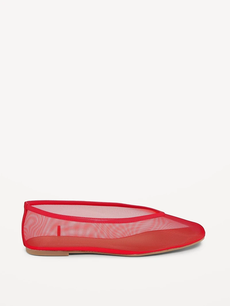 Mesh Ballet Flats for Women