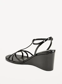 T-Strap Wedge Sandals for Women