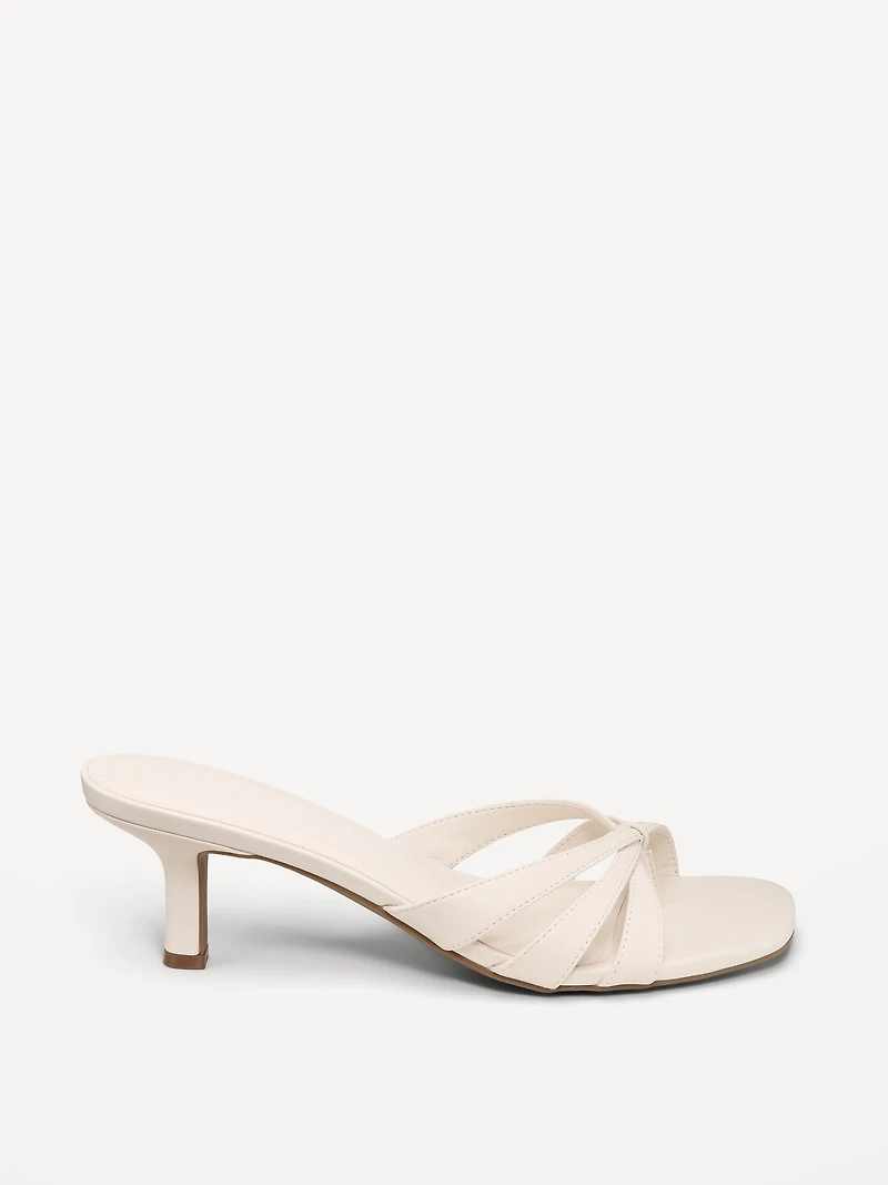 Strappy Kitten-Heel Sandals for Women