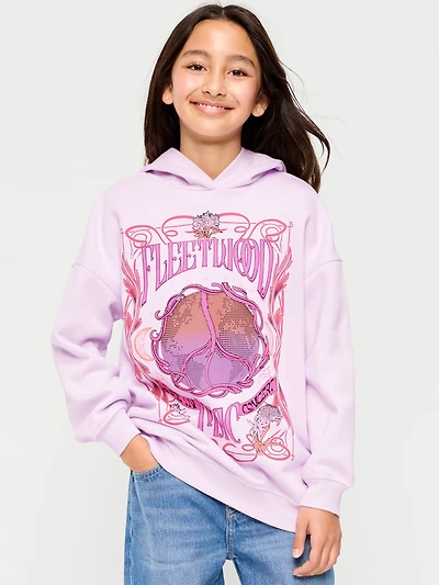 Fleetwood Mac™ Oversized Graphic Tunic Hoodie for Girls