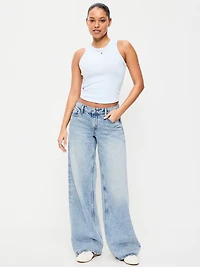 Low-Rise Baggy Wide-Leg Jeans