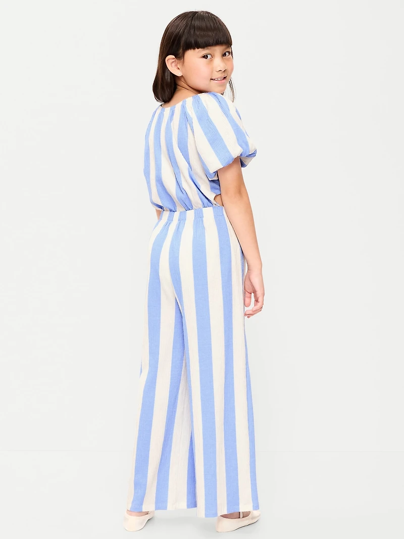 Fit and Flare Side-Cutout Jumpsuit for Girls