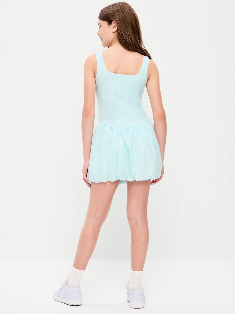 PowerSoft Sleeveless Bubble Athletic Dress for Girls