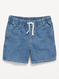 Above Knee Super Baggy Pull-On Jean Shorts for Boys