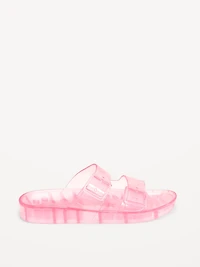 Jelly Buckled Slide Sandals for Girls