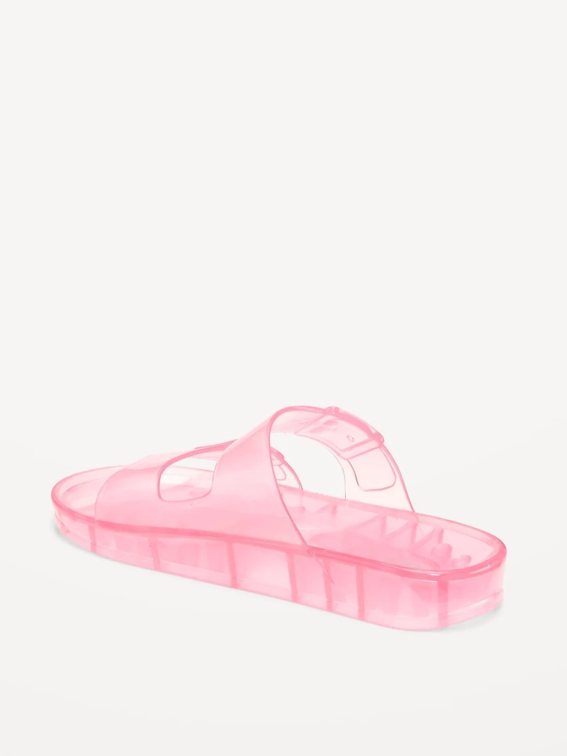 Jelly Buckled Slide Sandals for Girls