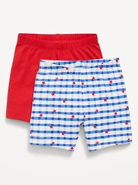 2-Pack Jersey-Knit Biker Shorts for Toddler Girls