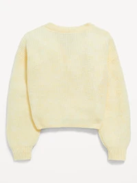 Button-Front Cardigan Sweater for Girls