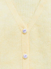 Button-Front Cardigan Sweater for Girls
