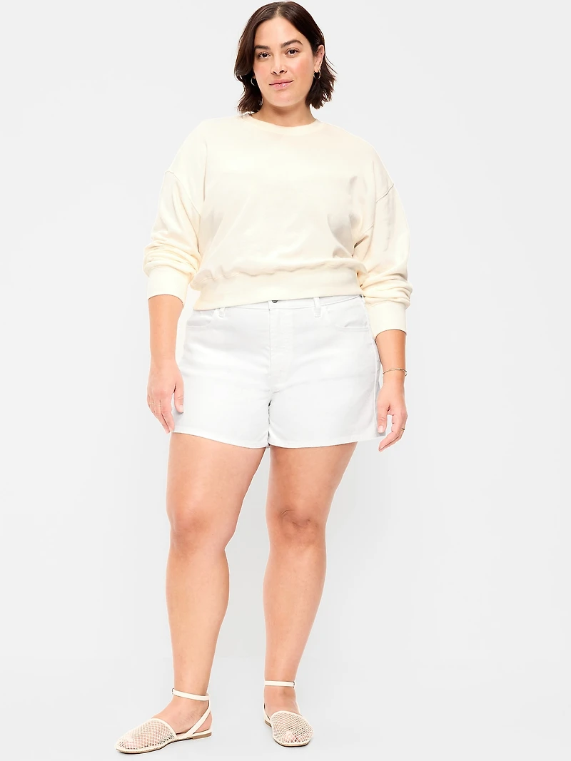 High-Waisted Wow Jean Shorts - 4-inch inseam