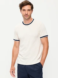 Crew-Neck Pique T-Shirt