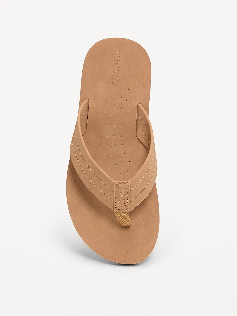 Faux-Suede Flip-Flop Sandals for Boys