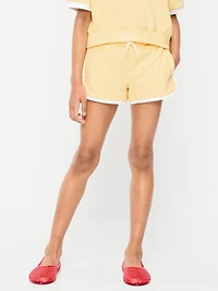 Dolphin-Hem Terry Shorts for Girls