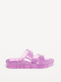 Jelly Buckled Slide Sandals for Girls