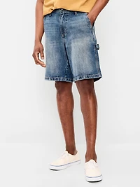 Baggy Tech Carpenter Jean Shorts- 10-inch inseam