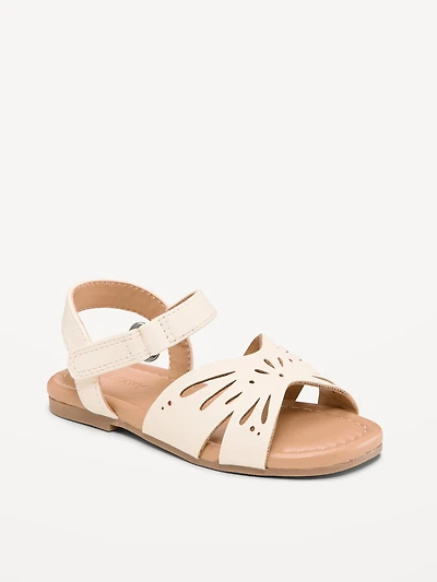 Faux-Leather Sandals for Toddler Girls