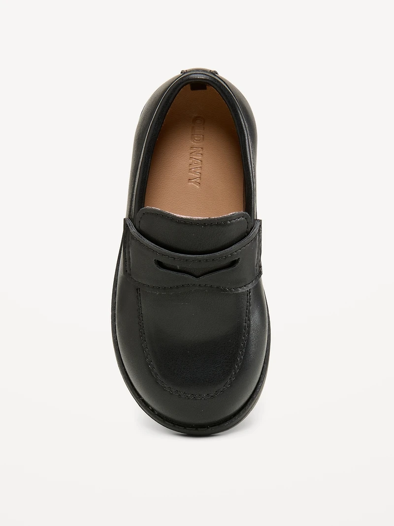 Faux-Leather Loafers for Toddler Boys
