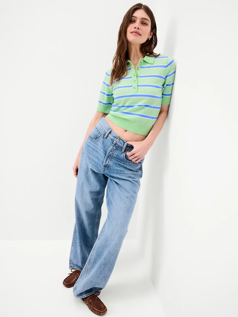 SoSoft Lite Short-Sleeve Cropped Polo