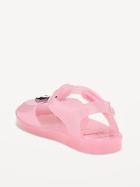 Disney© Minnie Mouse Jelly T-Strap Sandals for Toddler Girls