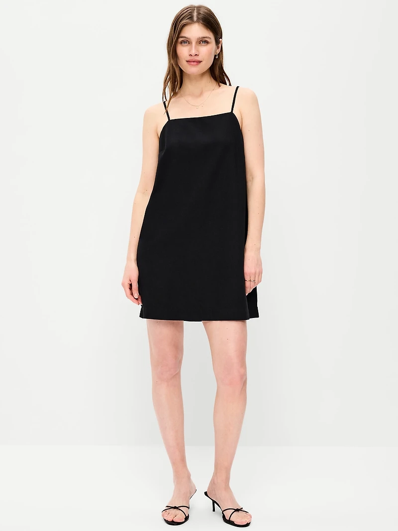 Strappy Mini Shift Dress