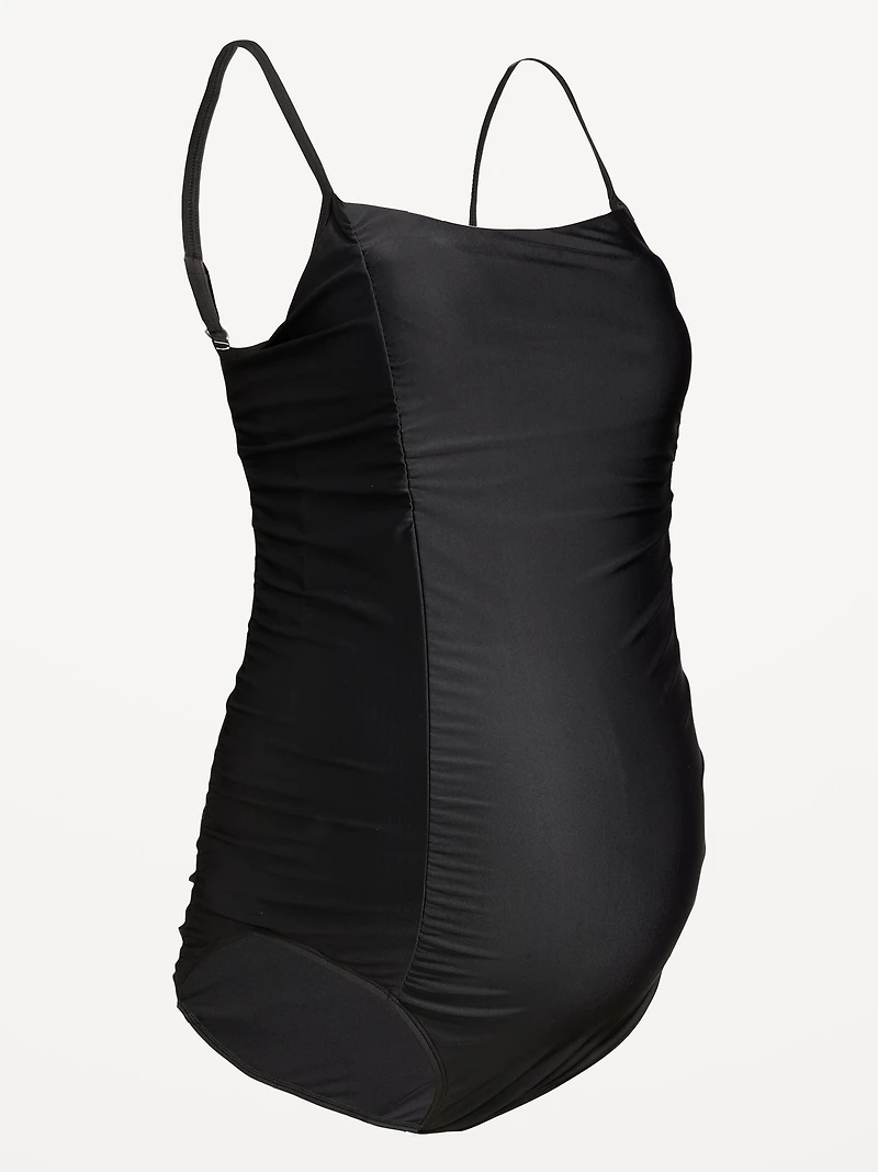 Maternity Ruched One-Piece Swimsuit