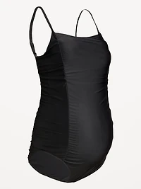 Maternity Ruched One-Piece Swimsuit