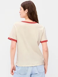 EveryWear Crew-Neck Graphic Ringer T-Shirt