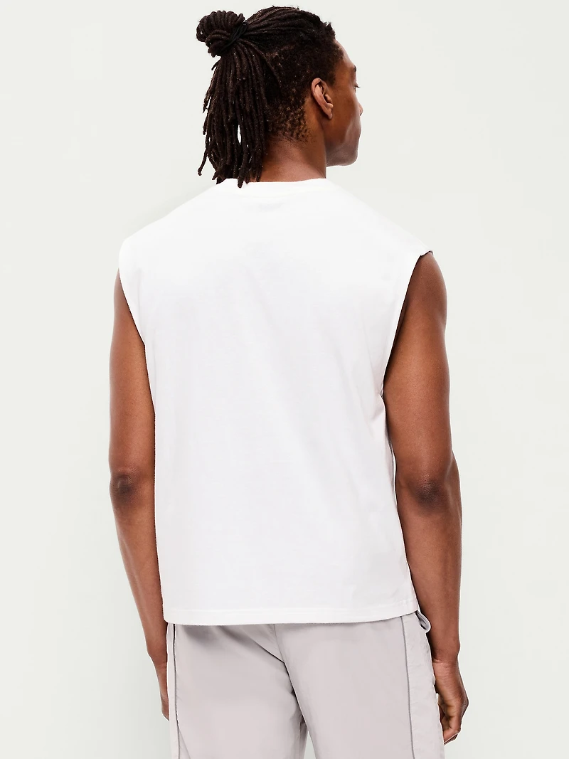 Heavyweight Cropped Boxy Muscle Tank