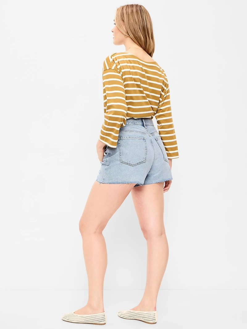 High-Waisted OG Cut-Off Jean Shorts - 4-inch inseam
