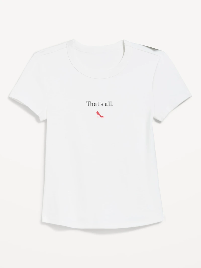 Old Navy x The Devil Wears Prada Snug Crop T-Shirt