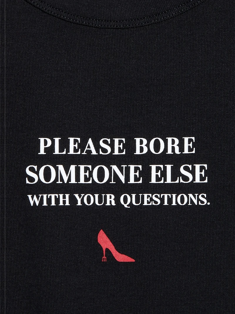 Old Navy x The Devil Wears Prada Snug Crop T-Shirt