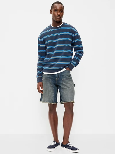 Baggy Carpenter Jean Shorts- 10-inch inseam