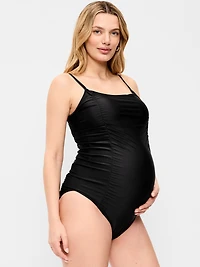 Maternity Ruched One-Piece Swimsuit