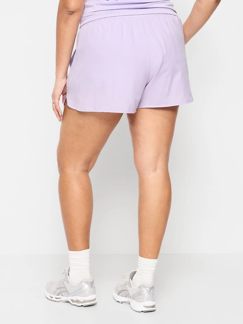 Extra High-Waisted Crinkle Run Shorts - 3-inch inseam
