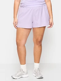 Extra High-Waisted Crinkle Run Shorts - 3-inch inseam