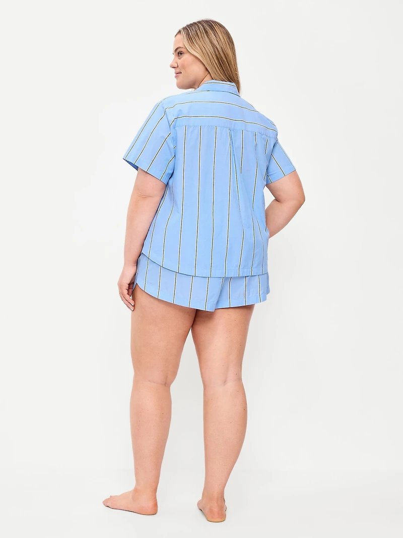 Poplin Pajama Short Set
