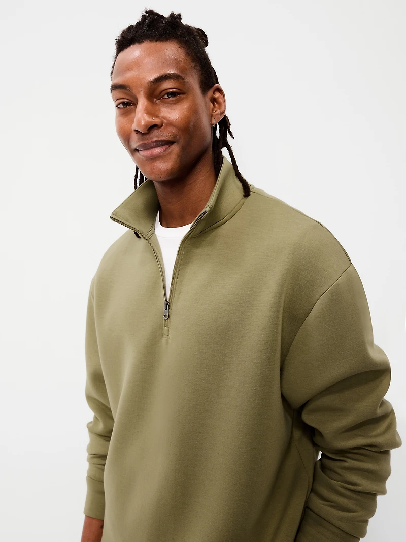 Bounce Fleece Oversized Quarter-Zip Pullover